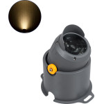 GloboStar FLOOD-Sima ���������� ��������� -���� �������� Wall Washer �� ������������� ������ ��� ������� ������� Led 24W 2160lm 30� Dc 24V ��������� IP67 �14.5 x �24.2 x �22.5cm ����� ����� 2700K - ���� ������� - 3 Years Warranty - (90493)