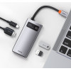 Baseus Multifunctional Hub Docking Station 4 In 1 Type-C Gray - (CAHUB-CY0G)