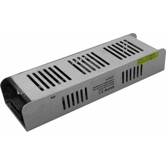 Avide Led Strip 12V 250W IP20 Slim Power Supply - (ABLSPS12V-250W-IP20-S)