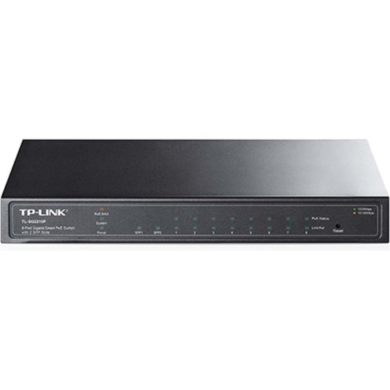 TP-Link Jetstream 8-Port Gigabit Smart PoE+ Switch With 2 Sfp Slots - (TL-SG2210P)