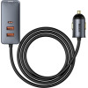 Baseus ��������� ����������� Type C �� �������� 1.5m 2x USB-A 1x Type C 120W Pps Qc Pd ���� - (CCBT-A0G)