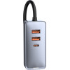 Baseus ��������� ����������� Type C �� �������� 1.5m 2x USB-A 1x Type C 120W Pps Qc Pd ���� - (CCBT-A0G)