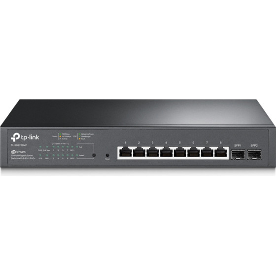 TP-Link Jetstream Switch 10-Port Gigabit, 8x PoE+, Ver. 4.0 - (TL-SG2210MP)