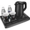 Life Welcome Onyx Hotel Tray With 0.8L Water Kettle 1000-1360W And 2 Ceramic CUPS