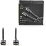 Nedis CVTB34000GY100 High Speed Hdmi Cable With Ethernet 4K@30Hz 18GBps 10.00m Gun Metal GREY