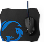 Nedis GMMP110BK Wired Gaming Mouse & Mousepad Set 200 / 2400 / 4800 / 7200 DPI