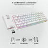 Redragon Gaming ������������ - K530W Rgb Draconic Pro White (Custom Brown)