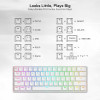 Redragon Gaming ������������ - K530W Rgb Draconic Pro White (Custom Brown)
