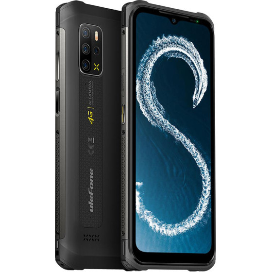 Ulefone Smartphone Armor 12S 4G, 6.52'' 8/128GB, 5180mAh, IP68/69K, ����� - (ARMOR12S-BK)