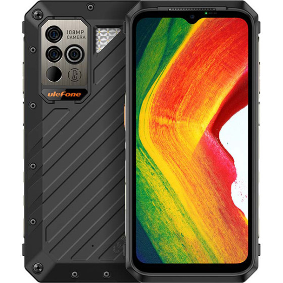 Ulefone Smartphone Power Armor 18, 5G, 6.58'', 12/256GB, 9600mAh, ����� - (ARMOR18-BK)
