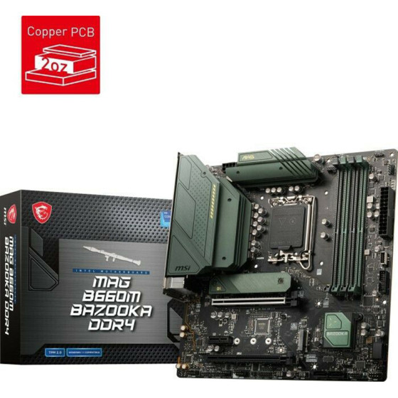 MSI Mag B660M Bazooka DDR4 (1700) - (7D43-004R)