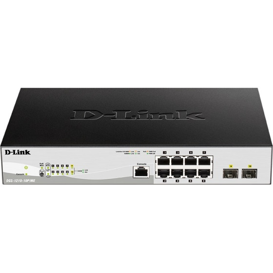 D-Link Switch 8 Port Gbit POE+ - (DGS-1210-10P/ME)