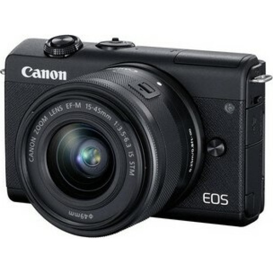 Canon Cam Mrls Eos M200 Black 15-45 S - (3699C027AA)