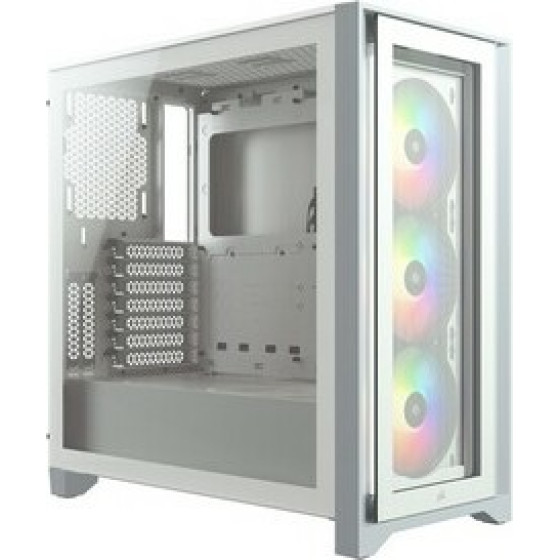 Corsair Case 4000X Icue Rgb Tg Mid White - (CC-9011205-WW)