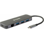 D-Link 5-in-1 USB-C Gigabit Eth/Powerdel - (DUB-2334)
