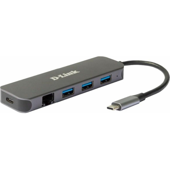 D-Link 5-in-1 USB-C Gigabit Eth/Powerdel - (DUB-2334)
