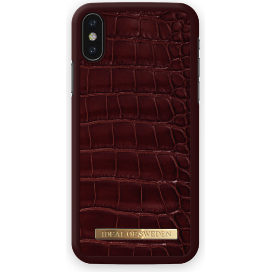Ideal Of Sweden ���� Fashion Saffiano Iphone X/Xs Claret Croco - (IDFCSADC19-IXS-100)