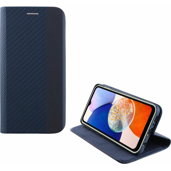 Idol 1991 ���� Samsung A14 4G A145/A14 5G A146 6.6'' Elite ANTI-Rfid Book Stand BLUE - (5205308330889)