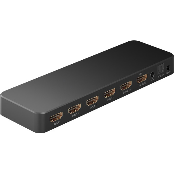 Goobay Hdmi Matrix Switch 4-In �� 2-out, 4K/60Hz, ����� - (58479)