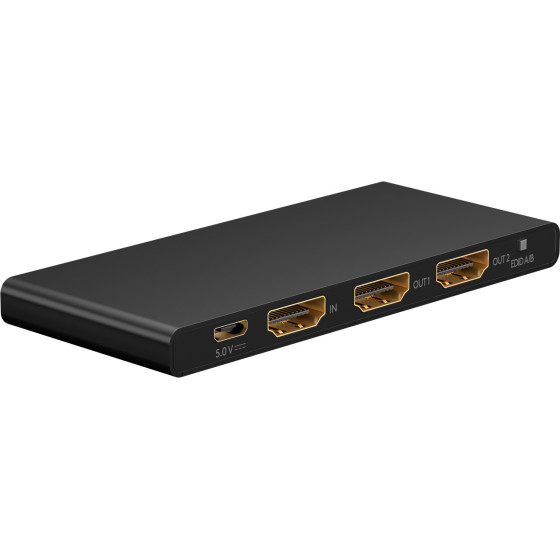 Goobay Hdmi Splitter 1-In �� 2-out, 4K/60Hz, ����� - (58481)