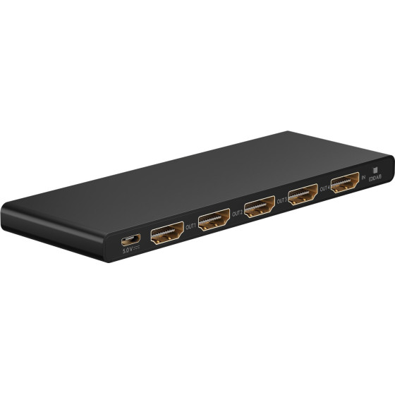 Goobay Hdmi Splitter 1-In �� 4-out, 4K/60Hz, ����� - (58483)