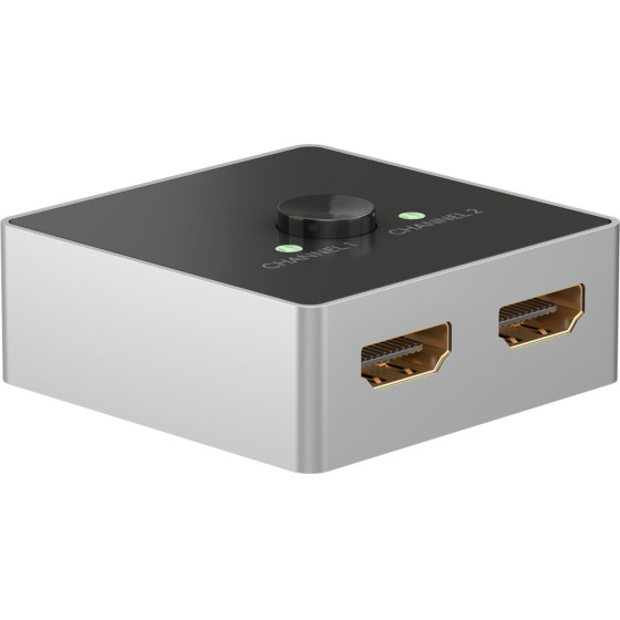 Goobay Hdmi Switch 2-In �� 1-out, 4K/60Hz, ����� - (58486)