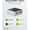 Goobay Hdmi Switch 2-In �� 1-out, 4K/60Hz, ����� - (58486)