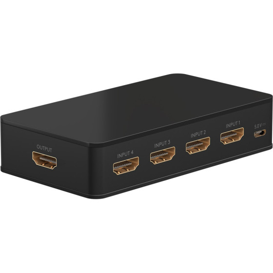 Goobay Hdmi Switch 4-In �� 1-out, 4K/60Hz, ����� - (58489)