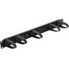 DeLock Cable Management ��� Rack 19''/1U, 5x �������, ����� - (43345)