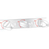 DeLock Cable Management ��� Rack 19''/1U, 5x �������, ����� - (43345)