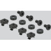 DeLock Cable Management ��� Rack 19''/1U, 5x �������, ����� - (66659)