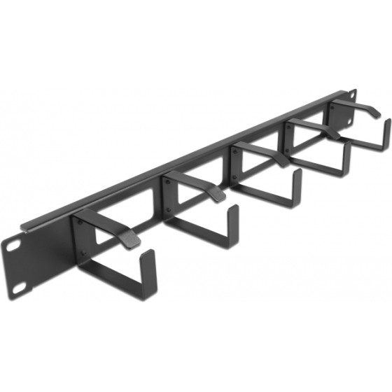 DeLock Cable Management ��� Rack 19''/1U, 5x �������, ����� - (66659)