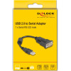 DeLock ������� Usb �� RS-232 921.6Kbps, 0.25m, ����� - (61549)