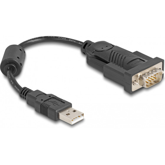 DeLock ������� Usb �� RS-232 921.6Kbps, 0.25m, ����� - (61549)