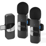 BOYA Wireless 2-Person Lavalier Microphone For Android Mini Lapel USB-C Connection - (BY-V20)