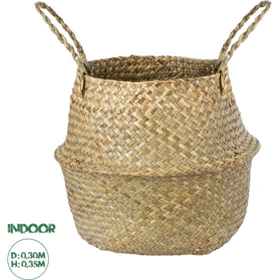 GloboStar Artificial Garden Ibiza ������������ ������ ������ - ����� ������� - Flower Pot ���� �30cm x �35cm - (20196)