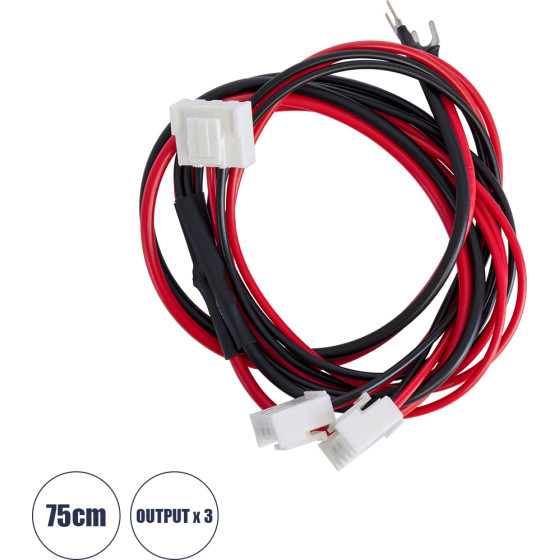 GloboStar ������� ����������� ��� Led Modules Input x 1 Output x3 ����� 75cm - (90244)