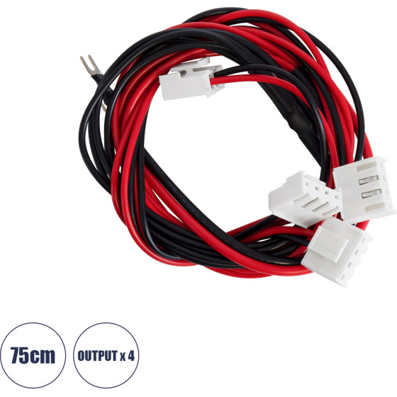 GloboStar ������� ����������� ��� Led Modules Input x 1 Output x4 ����� 75cm - (90246)