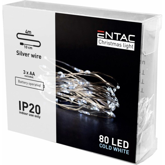 Entac ����������������� ��������� ����� ������� 80 Led ����� 4� (3xAa ��� ��������.) - (ECL-S80CW)