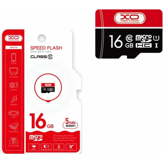 XO 16GB ����� ������ CL10 Micro SD
