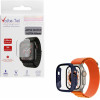 Volte-Tel Tempered Glass Apple Watch Ultra 49mm 1.92'' 9H 0.30mm Pc Edge Cover With Key 3D Full Glue Full Cover BLUE - (5205308325601)