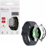 Volte-Tel Tempered Glass Samsung Watch 4 40mm 1.2'' 9H 0.30mm Pc Edge Cover With Key 3D Full Glue Full Cover SILVER - (5205308325830)