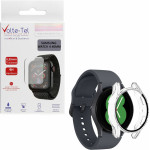 Volte-Tel Tempered Glass Samsung Watch 4 40mm 1.2'' 9H 0.30mm Pc Edge Cover With Key 3D Full Glue Full Cover TRANSPARENT - (5205308325816)