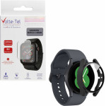 Volte-Tel Tempered Glass Samsung Watch 4 44mm 1.4'' 9H 0.30mm Pc Edge Cover With Key 3D Full Glue Full Cover BLACK - (5205308325939)