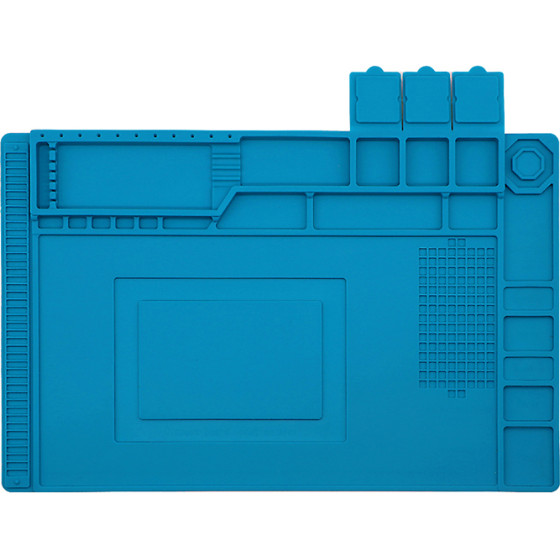 PCWork PCW10A Soldering Working Mat 450x300mm With Storage BOXES, SILICONE