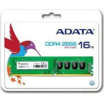 Adata Ram Dimm 16GB DDR4, 2666MHz, CL19, RETAIL, LTW. - (AD4U2666716G19-RGN)