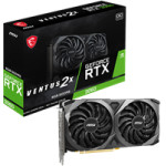 MSI Vga PCI-E Nvidia Gf 8GB/128BIT, GDDR6, HDMI/3x Display PORT, 2 Slot FANSINK, 3YW. - (Rtx 3060 Ventus 2X 8G OC)
