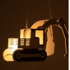 GloboStar Excavator �������� ������ �������� ��������� ������ �������� 1 x E27 ������� Pvc ������� ���������-������ �45 x �15.5 x �27cm - (61579)