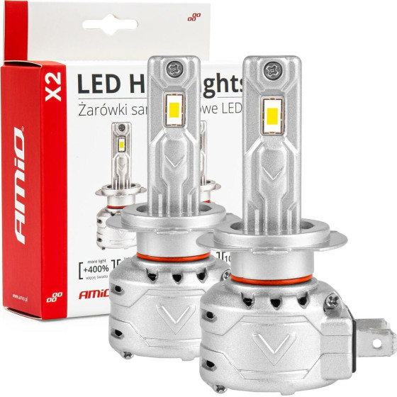 AMiO ������ Led H7 10-16V 72W 6.500K 7920lm Canbus (������������) X2 Series - 2���. - (02973)