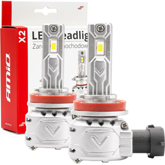 AMiO ������ Led H8/�9/�11 10-16V 72W 6.500K 7920lm (������������) X2 Series - 2���. - (02974)